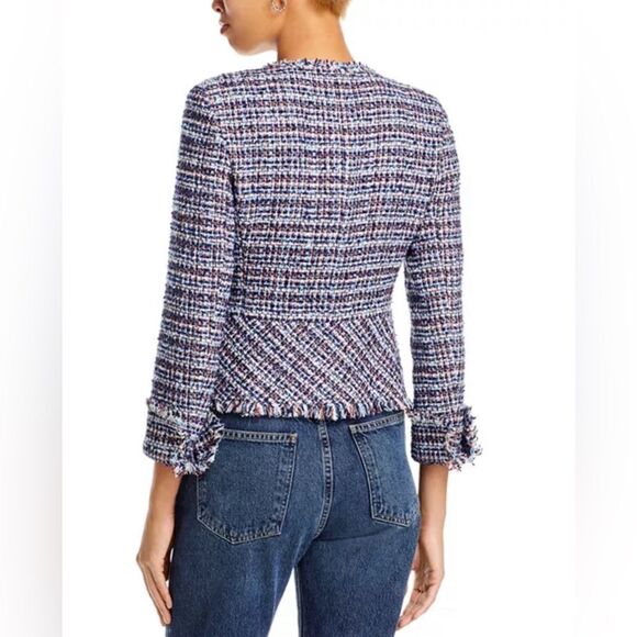 Derek Lam 10 Crosby Elizabeth Tweed Peplum Jacket size 00 - Picture 3 of 13